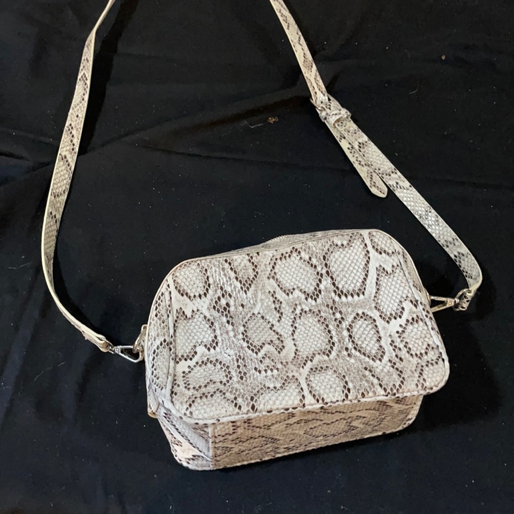 Snakeskin Small Crossbody Bag